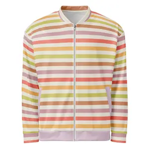 LM All-Over Print Bomber Jacket | Fleece Lined | Luxe Minimal Streetwear