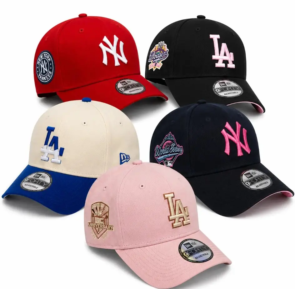 New Era MLB NY Yankees LA Dodgers 9FORTY 9FIFTY Adjustable Baseball Cap – Premium Unisex Snapback Hat, Raised Embroidered Team Logo, Structured Crown, Cotton Twill Construction, Classic Baseball Fan Gear, Casual Everyday Wear, USA Collection 2026