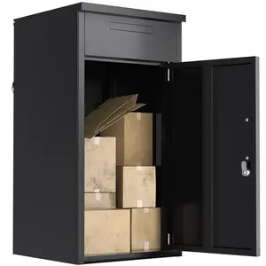 [Smart Pick] AECOJOY Lockable Parcel Drop Box with Anti-Theft Mechanism, Spacious Design for Home, Apartment, or Business Use Durable Holder Organiser Racks