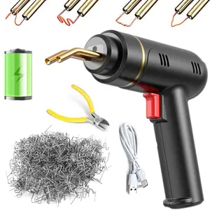 Wireless Plastic Welding Torch Set, 1 Set USB Rechargeable Portable Hot Stapler with Staples & Pliers, Welding Tool for Car Bumper Repair