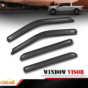 Fits 2015-24 Ford F-150 Raptor Super Duty SuperCrew Outside Mount Ventvisor 4pc