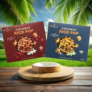 Delicoco Coconut Rice Pop 100g, Freshly Roasted Snack