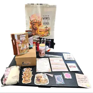Follow the Word Not the Herd Christian Gift Bundle | Devotional, Bible Study or Prayer Journal + Tote, 16oz Glass Cup & Bookmark