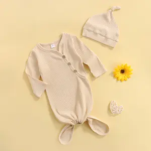 Baby Unisex Baby Cotton Long-Sleeve Wearable Sleeping Bag, Sack, Blanket, 0-3 Months