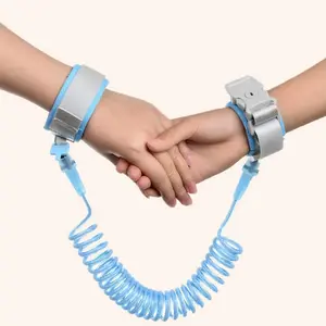 Anti-Lost Wrist Link for Toddlers, child safety harness with lock design and reflective strap. 2m adjustable tether strap works as walking assistant, keep kids safe in crowds, travel and outdoor activities.