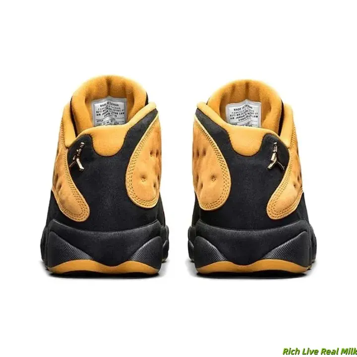 Brand New Sealed with Original Shoe Box Unisex Wheat Black Suede Two-Tone Mid Top Basketball Collectible Sneakers Breathable Mesh Rubber Outsole Vintage Workwear Retro Streetwear Daily Athletic Footwear Teen Casual Shoes