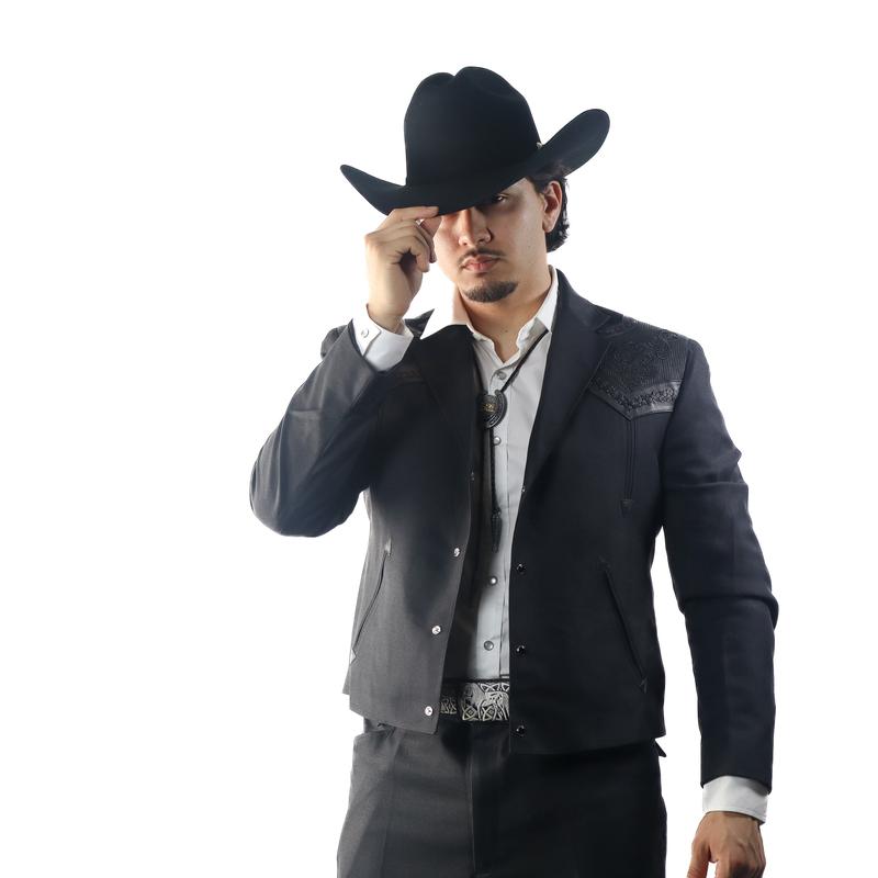 Traje Caporal Toledo Negro Piel Gravada