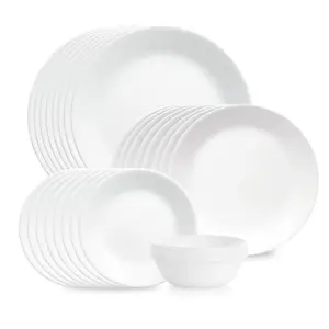 Corelle® Shimmering White 32-piece Dinnerware Set, Service for 8