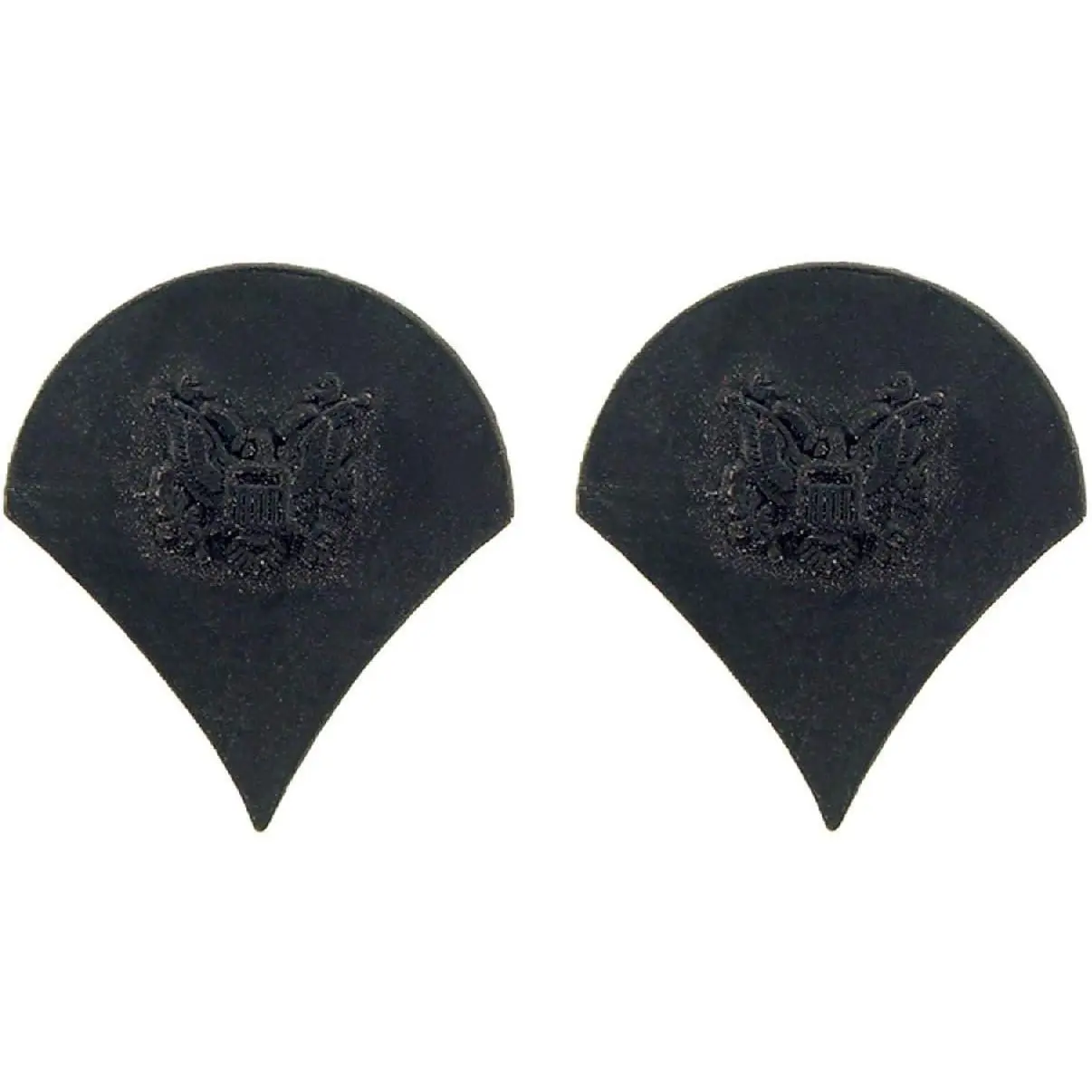United States Army SPC 04 Insignia of Rank 3/4" Black Lapel Pins (Set of Two)Gift.
