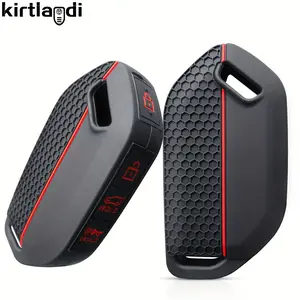 Kirtandi silicone keyless entry case for Kia-fits Carnival, Picanto, GT Line, Sorento & More-durable car key holder cover accessory Automotive