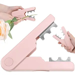 Rose Thorn Remover Tool, Portable Gardening Tool, Plastic Stem Cleaner, Rose Leaf Pruning Tool, Ideal for Home Garden and Flower Shops