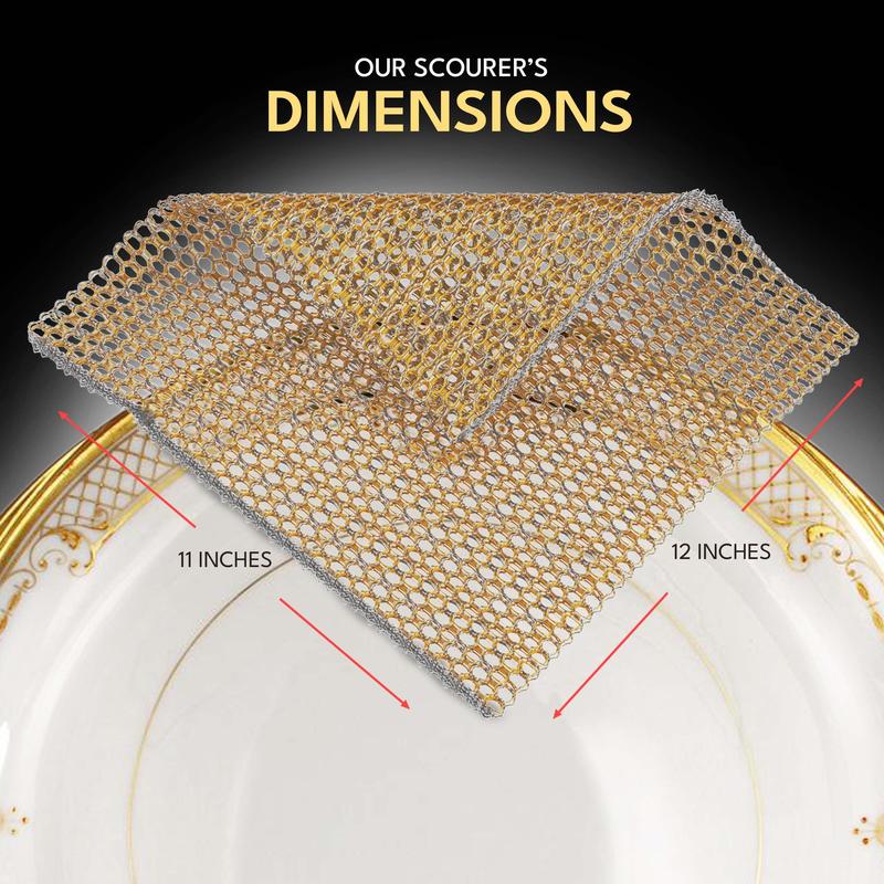 Heavy Duty Non Scratch Scrubbers - Replace Kitchen Sponges for Dishwashing with Our Scouring Pads