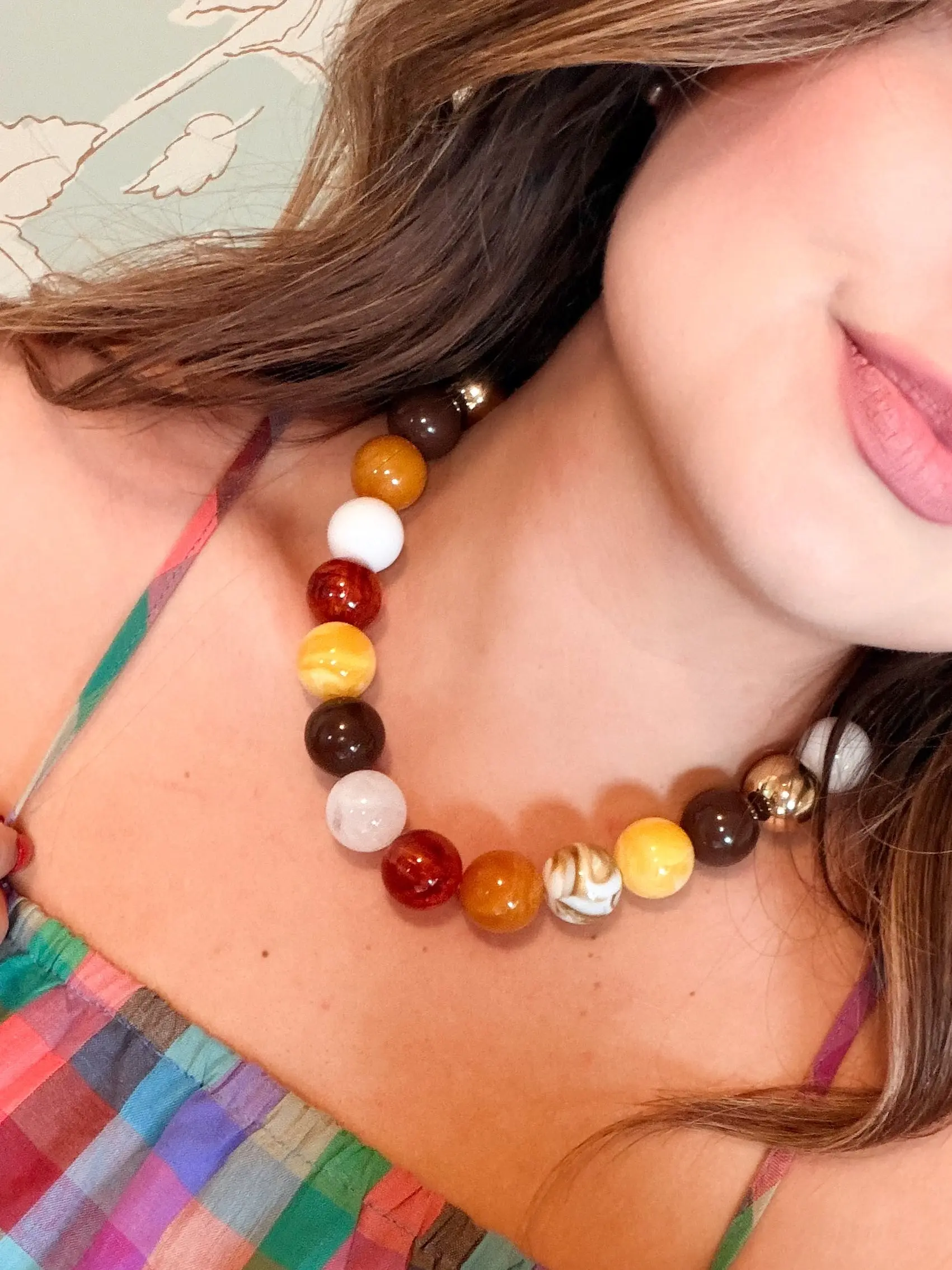 Golden Hour Marble Necklace
