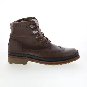 Pajar Evan 51675 Mens Brown Leather Lace Up Casual Dress Boots