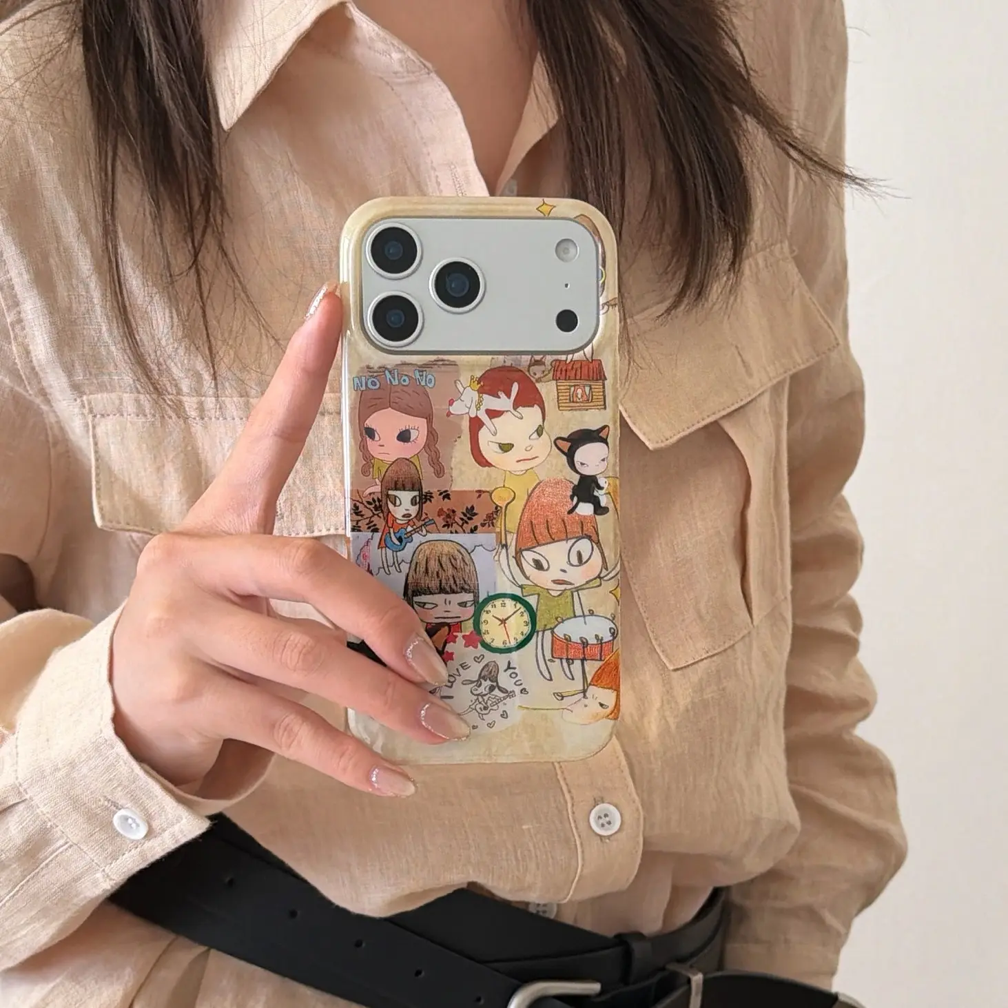 Naruto Clock Phone Case Compatible with Apple Iphones, Stylish Protective Women's Mobile Cover, Simple Design for iPhone Models 17 Pro Max to 13 Casing