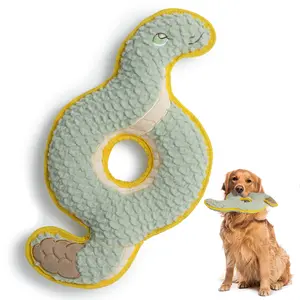 Durabite Coil Snake Squeaky Dog Toy, Chew Toy with Reinforced Stitching, Perfect for Tug of War, Durable Toy for Aggressive Chewers