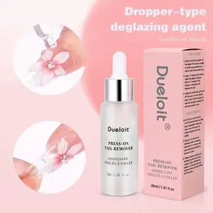 Nail Gel Remover, Nail Glue Remover, Fast Dissolving with Drip Tip Design, Easily Removes False Nails, Suitable for Tip Nails, Rapidly Dissolves Gel for Acrylic and Patch False Nails