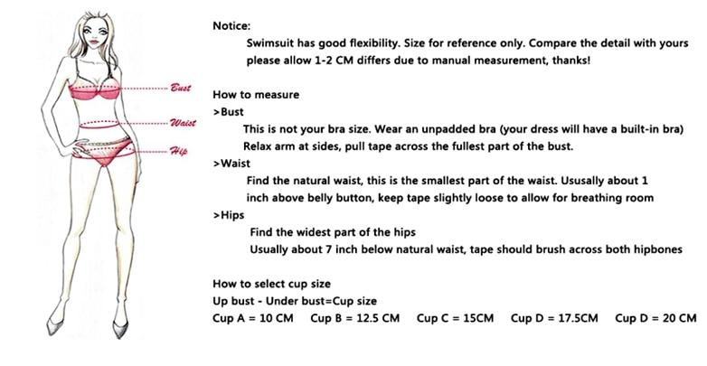 Sexy 3 Piece Push Up Bikini Set Swimwear Skirt Women Vintage Ruffle High Waist Swimsuit Beach Summer Bath Suit Dres