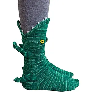 Knit Socks Unisex Novelty Shark Crocodile Shape S Knitting ocks Floor Socks Winter Home Warm Socks Womenswear Knitting Womenswear