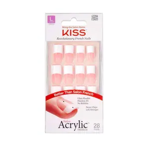Kiss Salon Acrylic French Kit Team Player Long (1 pack)