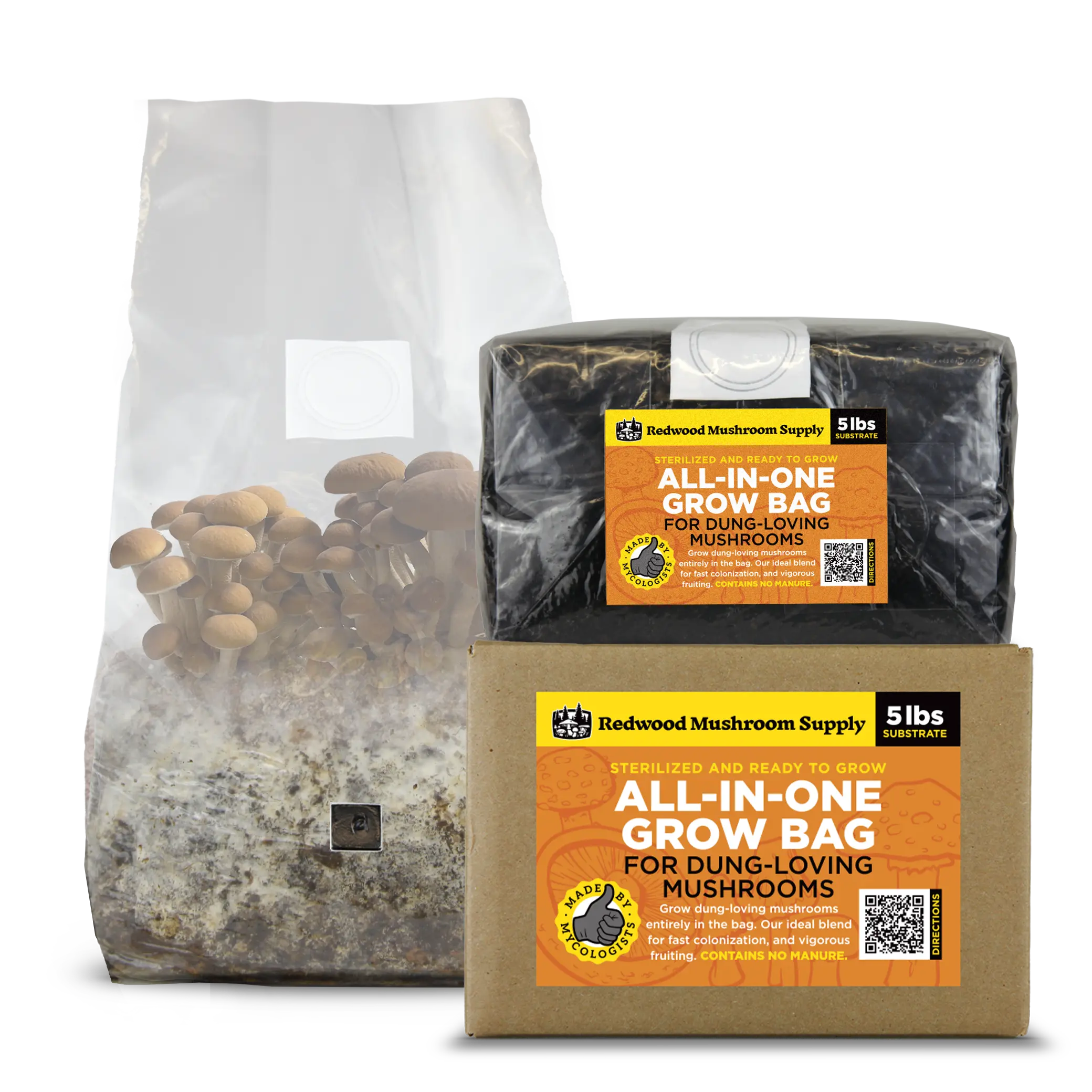 'All-in-One' Mushroom Grow Bag - Dung Loving