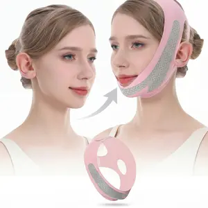 Professional Graphene V-Line Mask, Chin Up Mask VShaped Face Mask Jaw Exerciser for Tighter FacialContours Reduces Nasolabial Folds & Double ChinComfortable Breathable Sleep Bandage - Perfect Gift!
