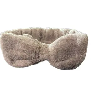 Soft Spa Light Brown Coral Fleece Headband