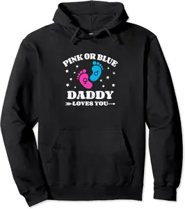 Gender Reveal Daddy Baby Shower Dad Pregnancy Announcement Pullover Hoodie - Isaaclog Shop 48B0BKNCSCCB