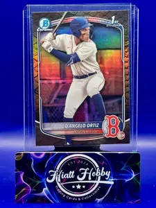 2025 Bowman - Chrome Prospects D'Angelo Ortiz #BCP-61 Reptilian Refractor (RC)