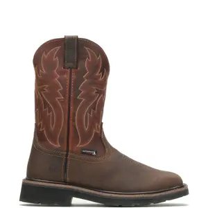Wolverine Rancher WP Steel Toe Wellington 10" Mens Brown Work & Safety Boots