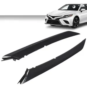 Fit For 2018-2022 Toyota Camry SE XSE Front Bumper Grille Trim Molding Black