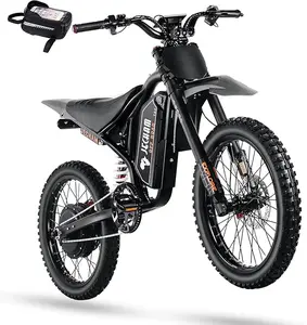 【JECHAM QF200 PRO】【4700W 50MPH】 All-Terrain E-Bike for Adults, 4700W Peak Power, 60V 32Ah Battery, 70-110 Miles Range, Dual Hydraulic Brakes, Full Suspension Electric Bike for Off-Road & City Riding， fast electric bike， kids dirt bike.