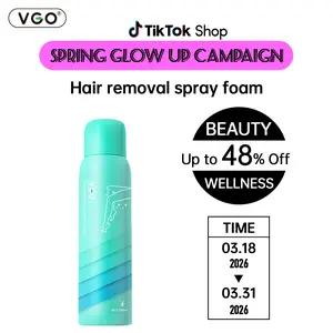 VGO-Hair removal spray foam Mousse hair removal Rapid conditioning Non-irritating-A Body Care Wax