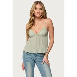 Rhian Lacey Pleated Babydoll Top