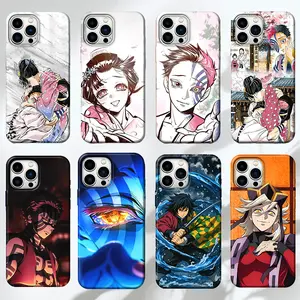 Akaza Koyuki Demon Slayer Anime Phone Case, Kimetsu no Yaiba Japanese Case for lPhone 16 15 14 13 12 17 Air pro max, Akaza Anime Phone Cover, Gift for Otaku, TPU plastic Smartphone Covers
