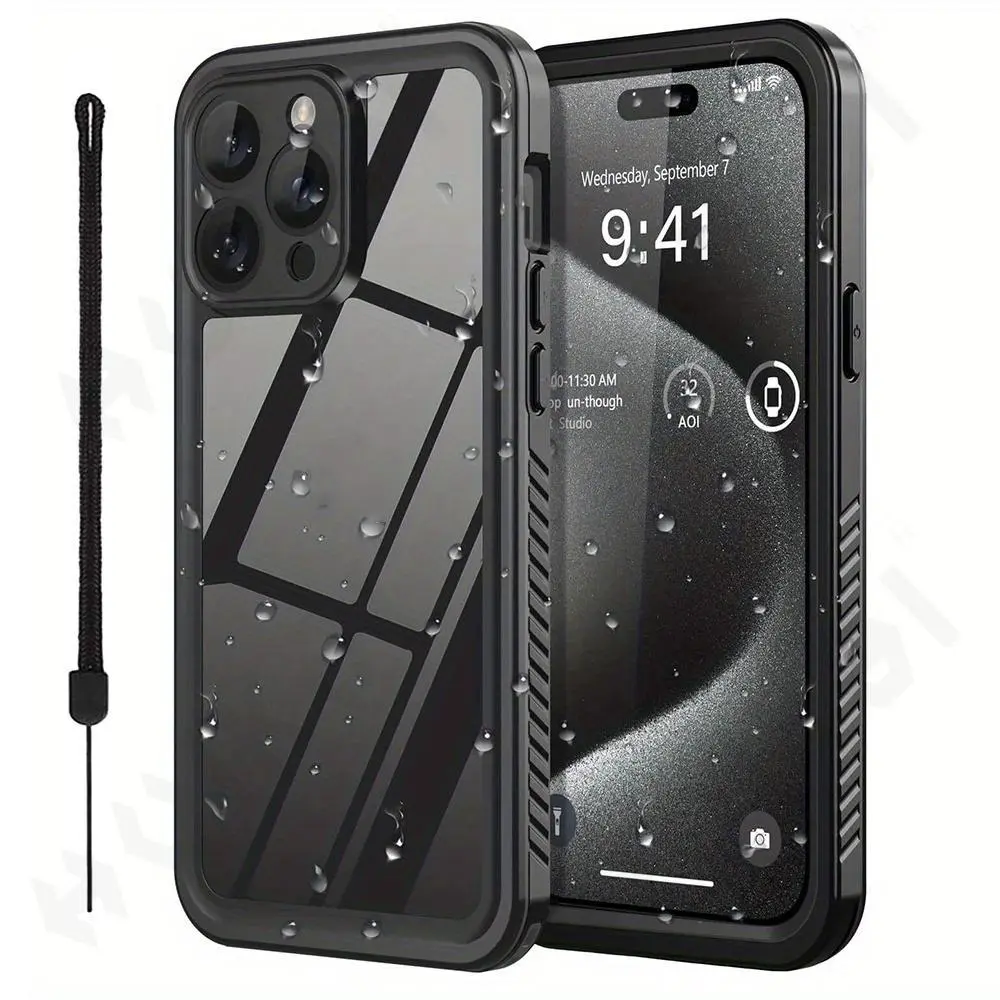 IP68 Waterproof TPU Metal Aluminum Case for iPhone Series (16e,15,14,13,12,11 Pro Max,XR,XS Plus,8,7) - Multi-Model Luxury Underwater Swimming Phone Cover