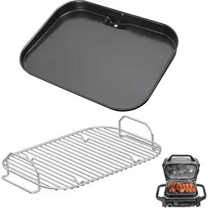 Grill Griddle & Smoke Rack for 7 in 1 Woodfire OG700 Series Grills, for OG701 OG751 XSKGRDPLT Woodfire Grill Flat Top Griddle Accessories and Roast Rack