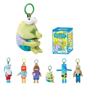 POP MART Spongebob - Bikini Bottom Buddies - Whimsical Plush Blind Box, Blind Box Figures, Random Design Action Figures Collectible Toys Home Decorations, Single Box