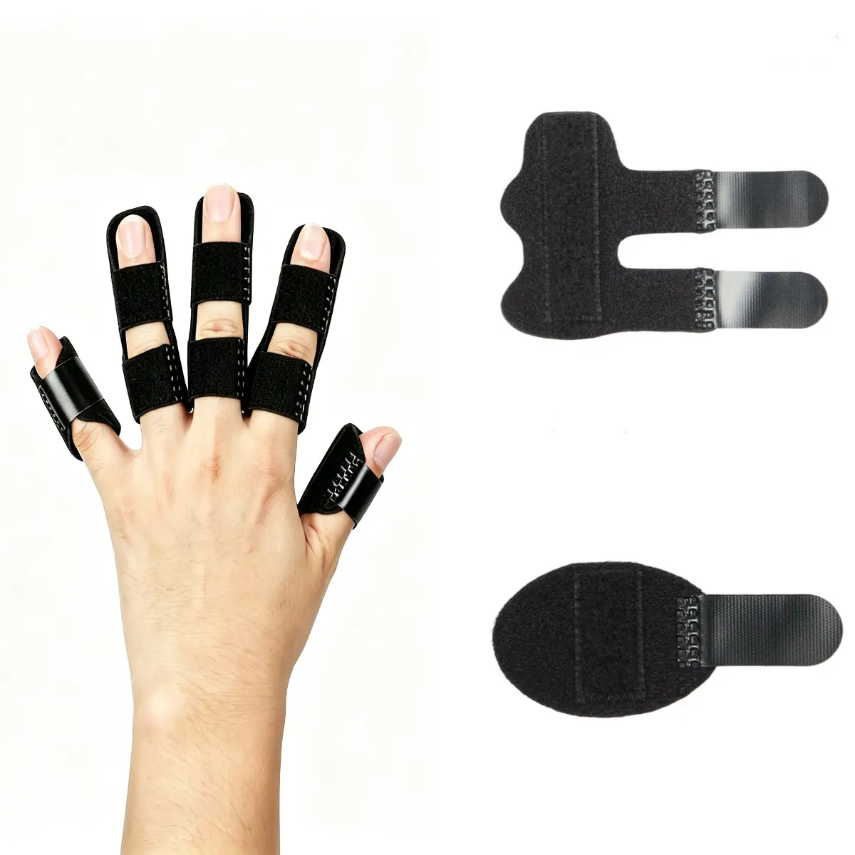 2PCS/5PCS Reusable Finger Splint Braces, Adjustable Finger Support Stabilizer for Sprains, Dislocations, Sports Protection, Joint Pain Relief & Daily Recovery