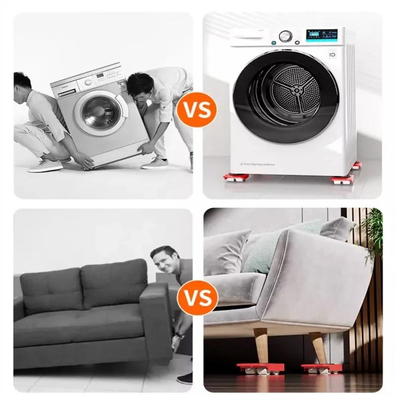 Multipurpose Furniture Mover Set – 2/4/5pcs Heavy Duty Rollers For Effortless Moving & Lifting