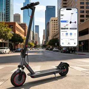 A2026 Upgraded Folding Electric Scooter for Adults & Kids | 8.5"/10"/14" Tires | 16-22 Mph Top Speed | 12-50 Miles Long Range | Dual Braking & Suspension | App Control | With Seat & Storage Bag