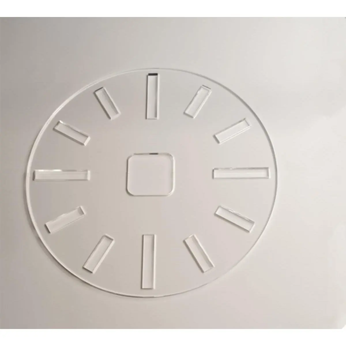 Acrylic Clock Template,12" Circle Clock Face with Clock Dials,Acrylic Router Template (12'')