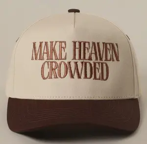 Make Heaven Crowded Embroidered Baseball Hat