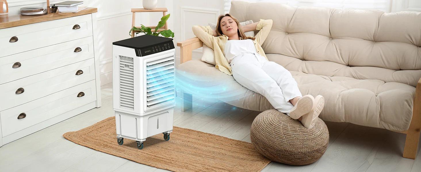 [FLASH SALE] ROVSUN 7.9 Gal Portable Evaporative Air Cooler with Remote Control