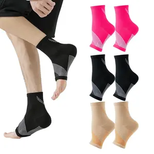 Ankle Support Compression Sleeve, 3 Pairs Open Toe Compression Socks for Men & Women, Relief and Foot Support, Healthcare, Ankle Compression Cuff