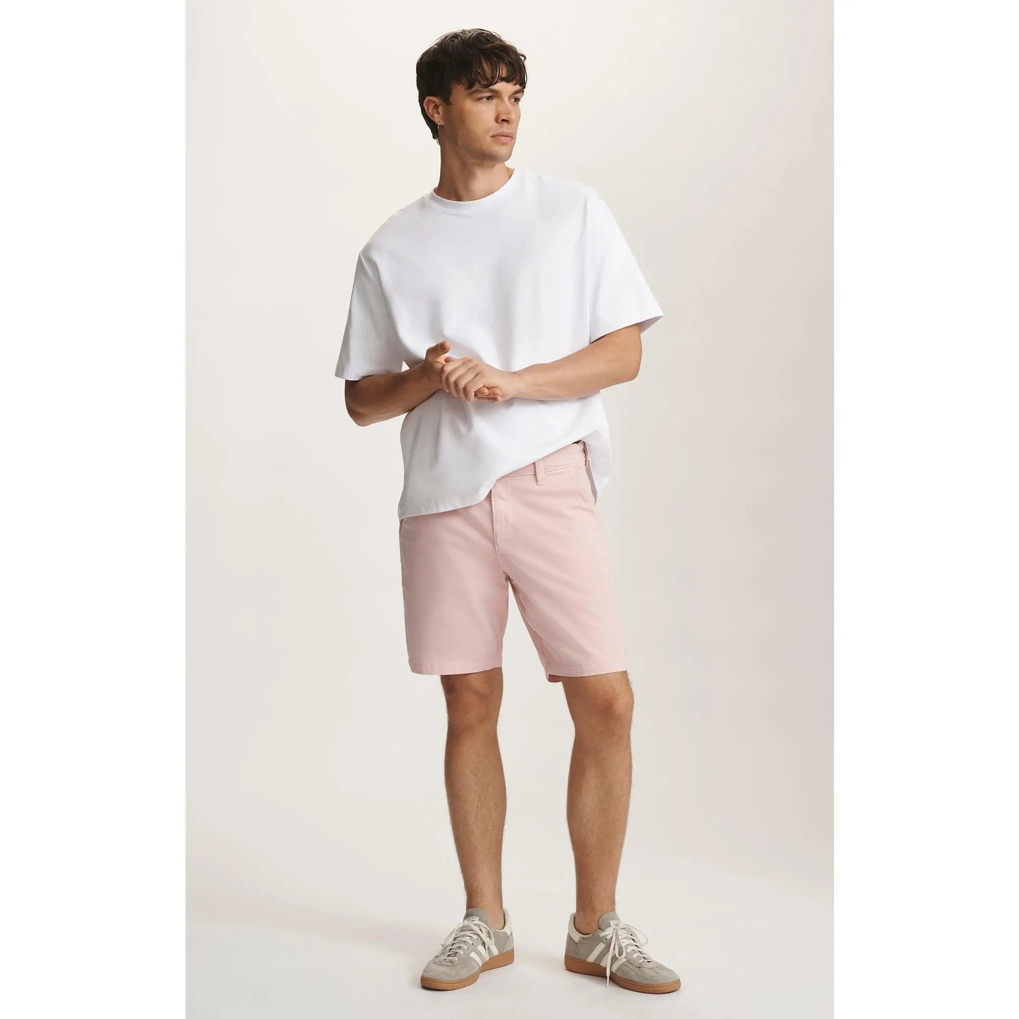 NOAH SHORTS IN FLAMINGO CASUAL TWILL