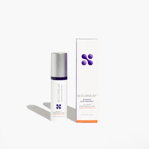 BIOCORNEUM Silicone Scar Removal Gel with SPF 30 - 20g | Professional-Grade for Post-Surgical Scars, Burns & Wounds Recovery, Face & Body Skin Repair & Sun Protection
