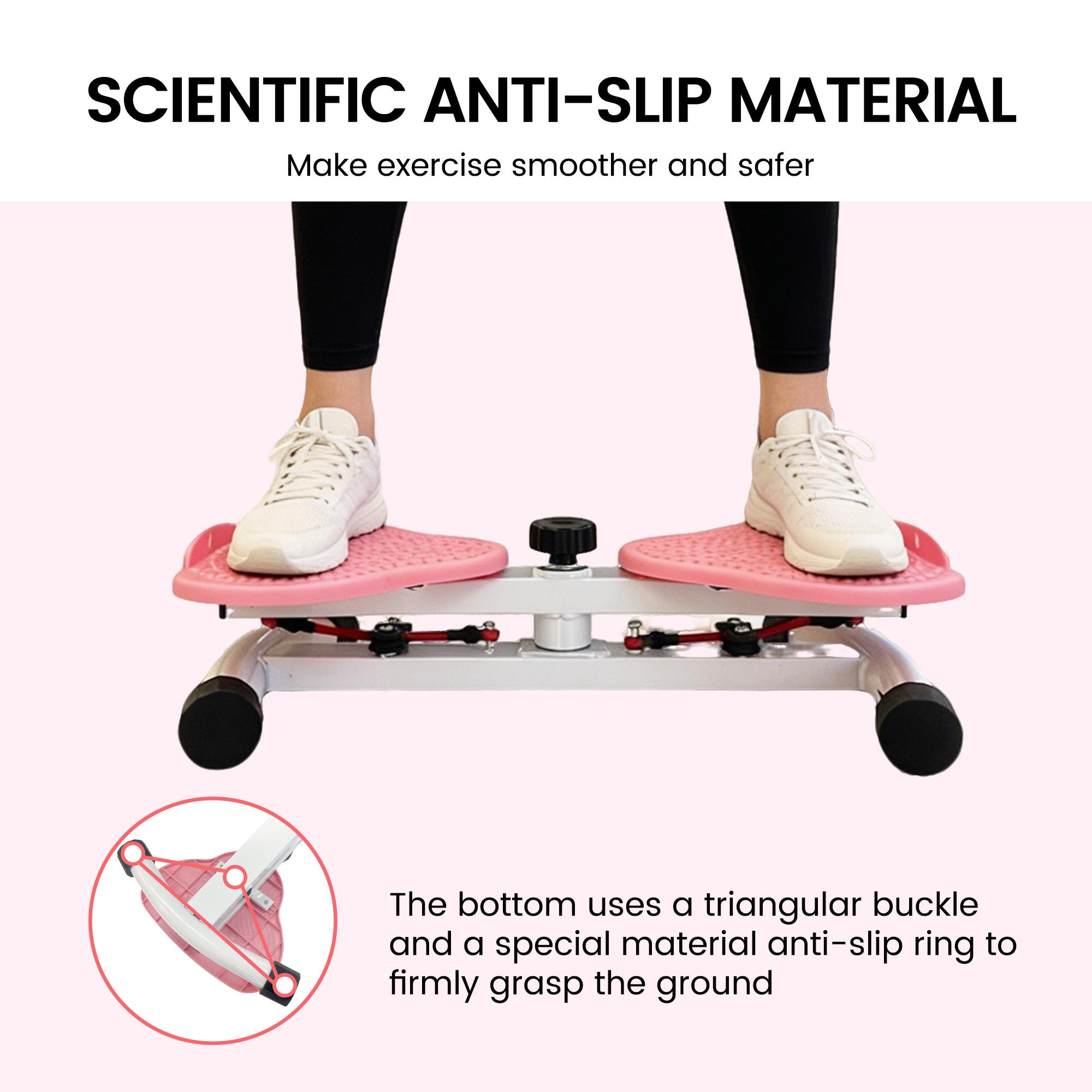 Ranbro Waist Twist Machine Toned Abs Waist Twister Can Stand with Feet Apart Double Non-slip No Noise Use Exercise Equipment Abdominal Roller Workout