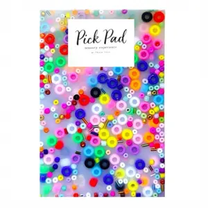 X-Large Pick Pad Sensory Tactile Fidget for Hair Pulling, OCD, Anxiety relief, Tics, Arthritis, and Autism - 8 Inches Long with Colorful Beads figet toys stress calming adhd toy