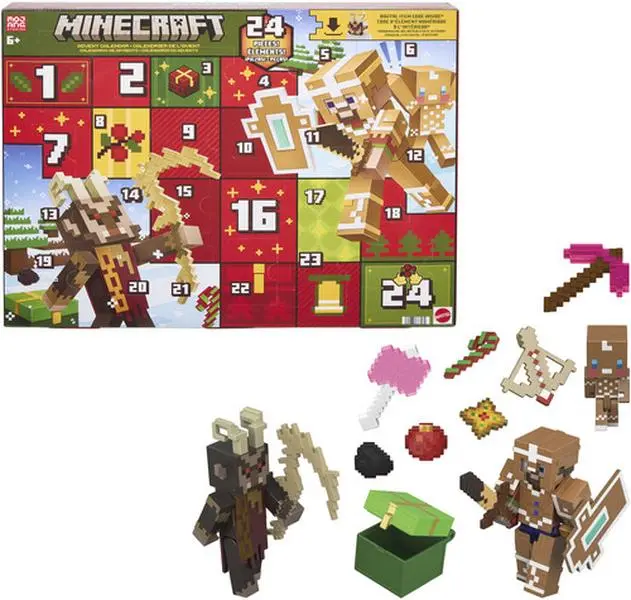 Minecraft Advent Calendar 2026  [COLLECTIBLES] Calendar, figurine/statue, Statue Figurine, Display Piece, Tv/Movie Char